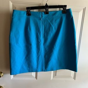NWT Women’s Blue LOFT Mini Skirt Button Detail Size 12